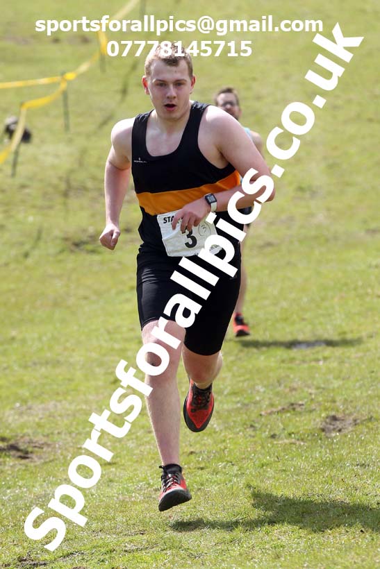 Masters men 2021 NECAA Cross Country Relays, Thornley Farm, Peterlee, Saturday, April 10th. Photo: David T. Hewitson/Sports for All Pics